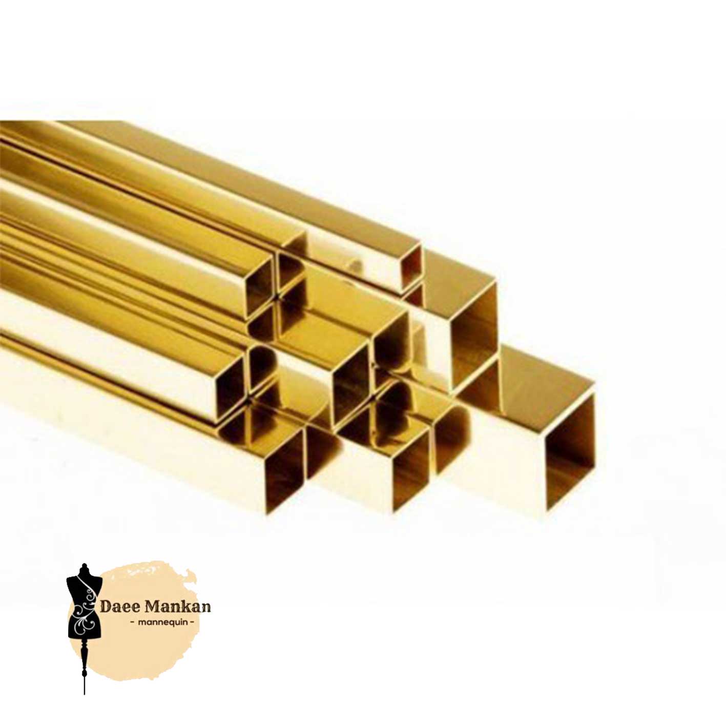 قوطی استیل طلائی 25*25 قوطی استیل طلائی 25*25